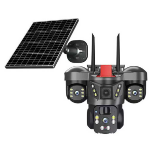Caméra Solaire Extérieure 360 Degrés